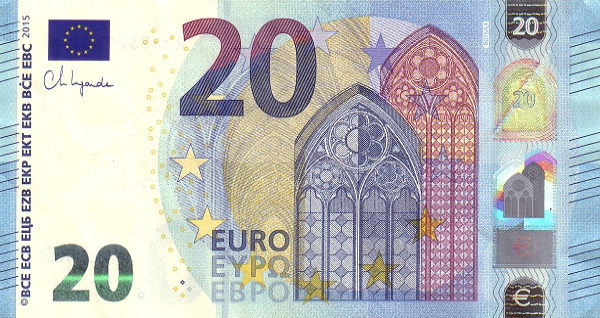 (036) European Union P28RR - 20 Euro (2015-Lagarde)